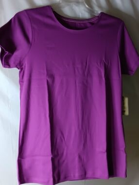 St. John's Bay Womens XLT Tropical Orchid Essentual Tee NWT